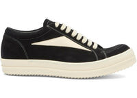 Rick Owens Vintage Low Sneaker Suede Black Milk