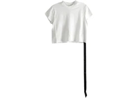 Rick Owens Women's Drkshdw Cropped Small Level T-Shirt ilk Wash - vue 360