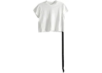 Rick Owens Women's Drkshdw Cropped Small Level T-Shirt ilk Wash