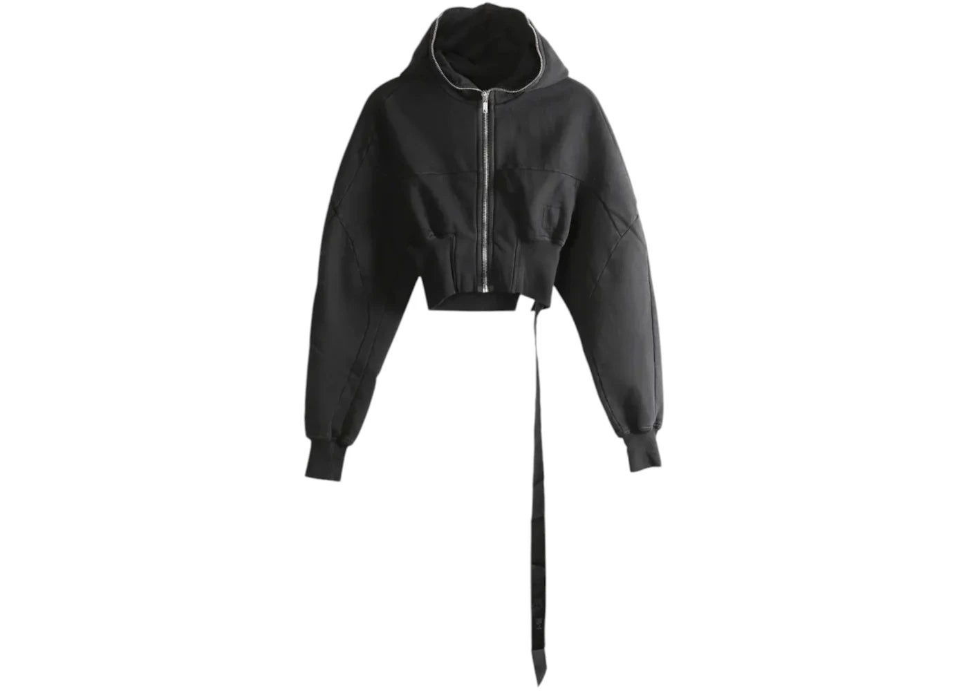 Rick Owens Women's Drkshdw Felpa Collage Gimp Hoodie Black - vue 360