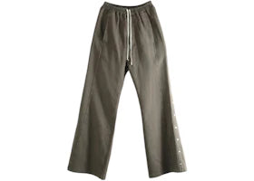 Rick Owens Women's Drkshdw Pantaloni In Felpa Wide Pusher Pants Dark Dust