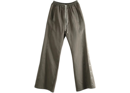 Rick Owens Women's Drkshdw Pantaloni In Felpa Wide Pusher Pants Dark Dust - apparel view 2