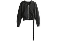 Rick Owens Women's Drkshdw Small Gimp Hoodie Black