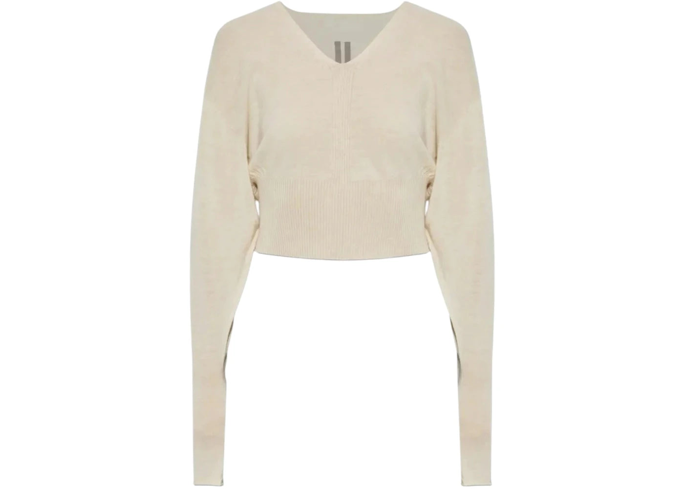 Rick Owens Women's V Cropped Top Natural - vue secondaire A