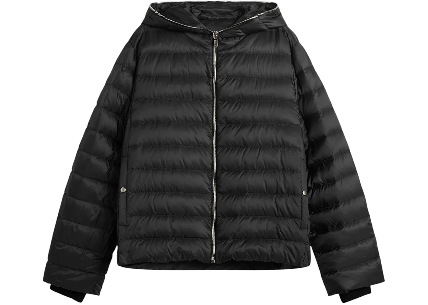 Rick Owens x Moncler Woven Ziplock Jacket Black - vue 360