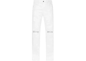 RtA Bryant Skinny Jeans White - vue 360
