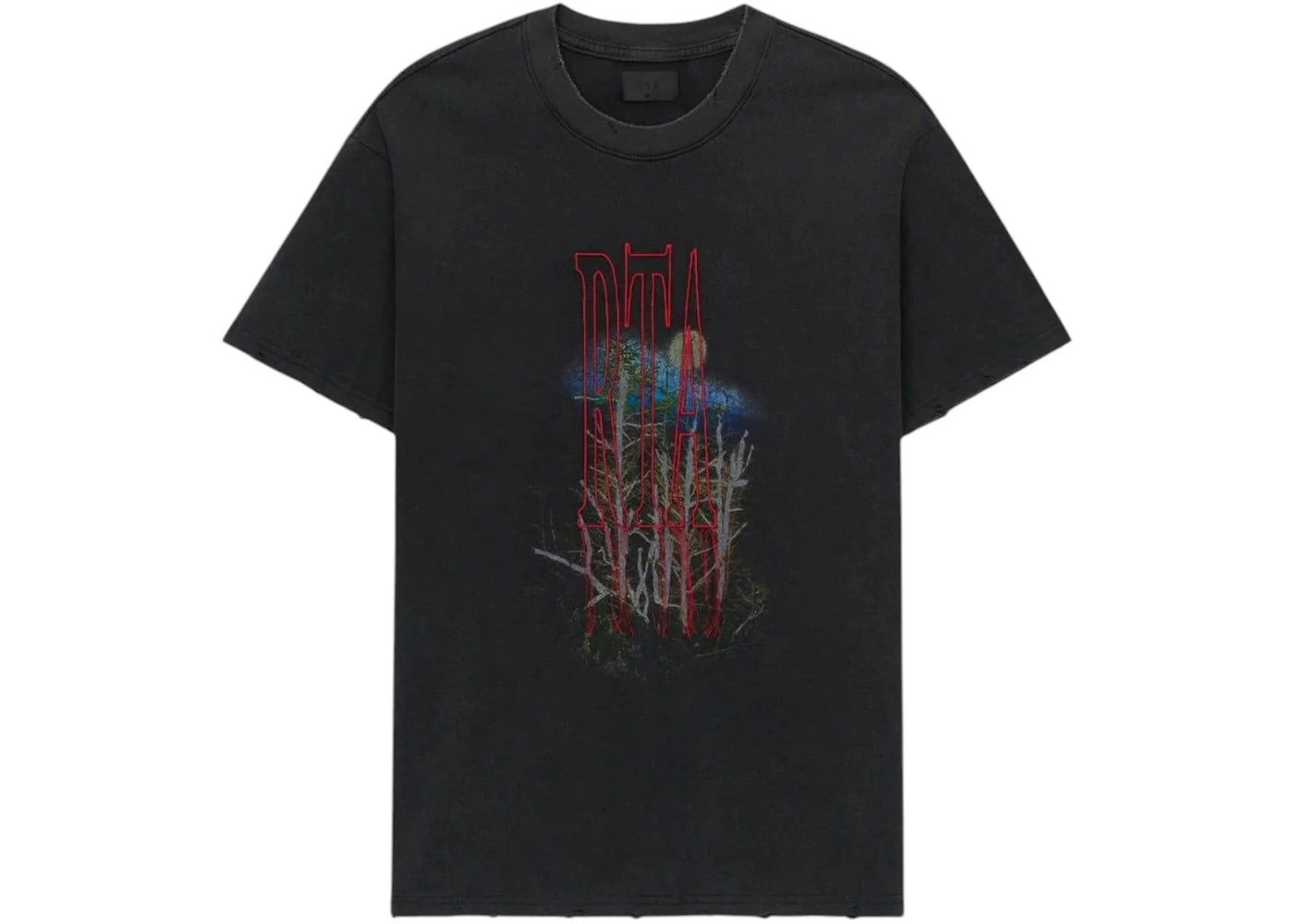 RtA Colin Oversized Short Sleeve Tee Black Forest - vue secondaire A