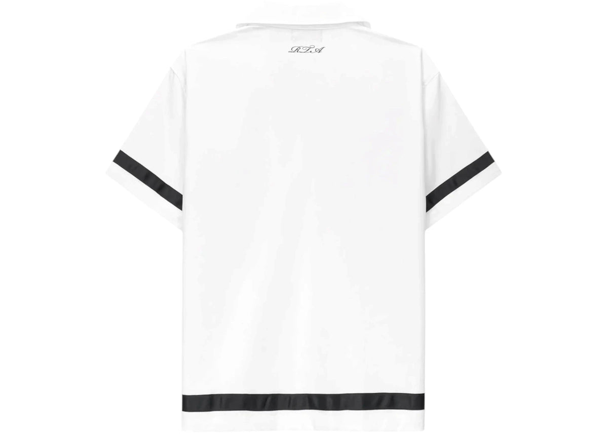 RtA Nathan Oversized Shirt White Poppy - vue secondaire B