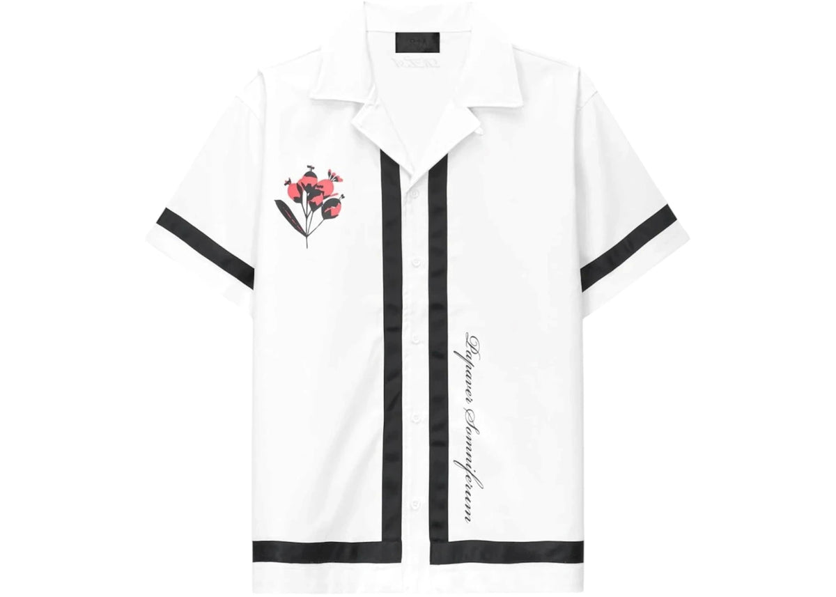 RtA Nathan Oversized Shirt White Poppy - vue secondaire A
