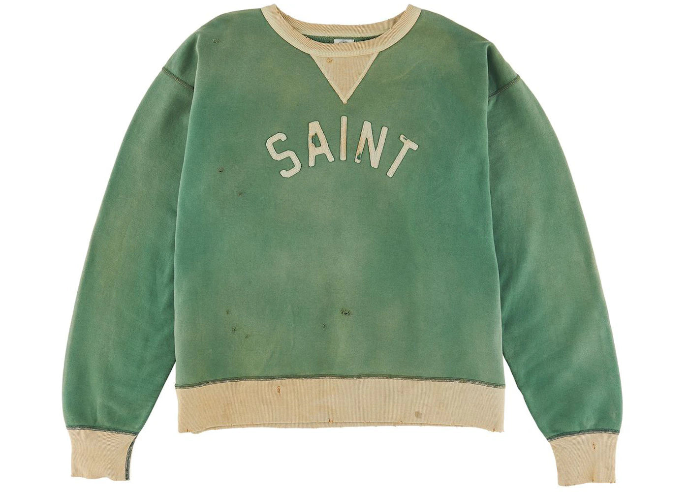 Saint Mxxxxxx No Blood Left Sweatshirt Green - vue secondaire B