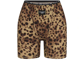 SKIMS x Dolce&Gabbana Cotton Rib Boxer Leopard