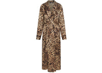 SKIMS x Dolce&Gabbana Seidenkleid Leopardenmuster