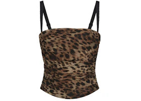 SKIMS x Dolce&Gabbana Skims Romance Corset Leopard