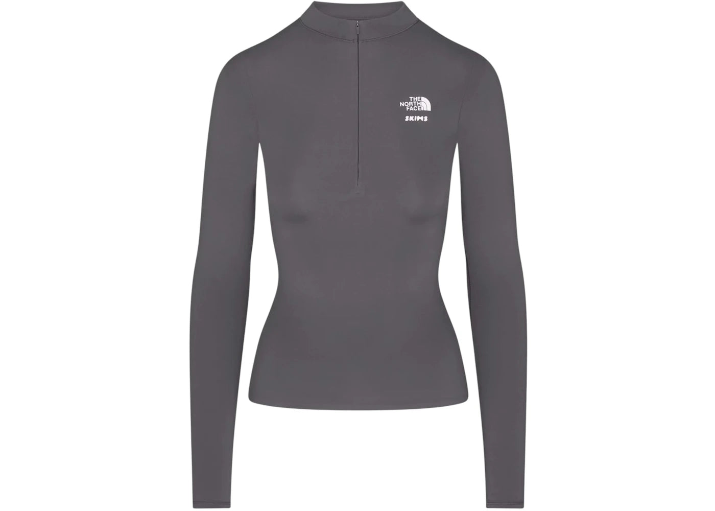 SKIMS x The North Face Refina Long Sleeve Top Gunmetal - vue secondaire A