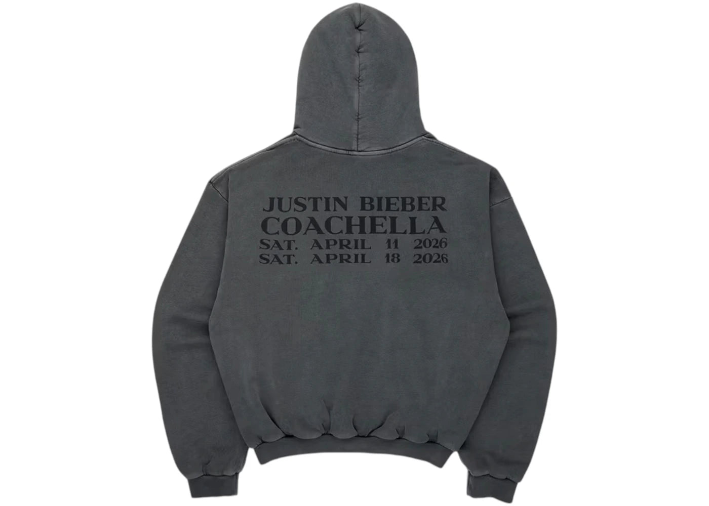 SKYLRK Justin Bieber Coachella 2026 Hoodie Grey - vue secondaire A