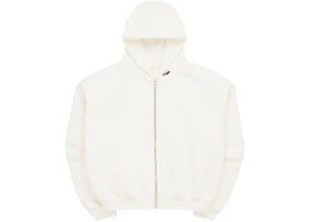 SKYLRK Knit Zip Hoodie Natural No Dye - vue 360