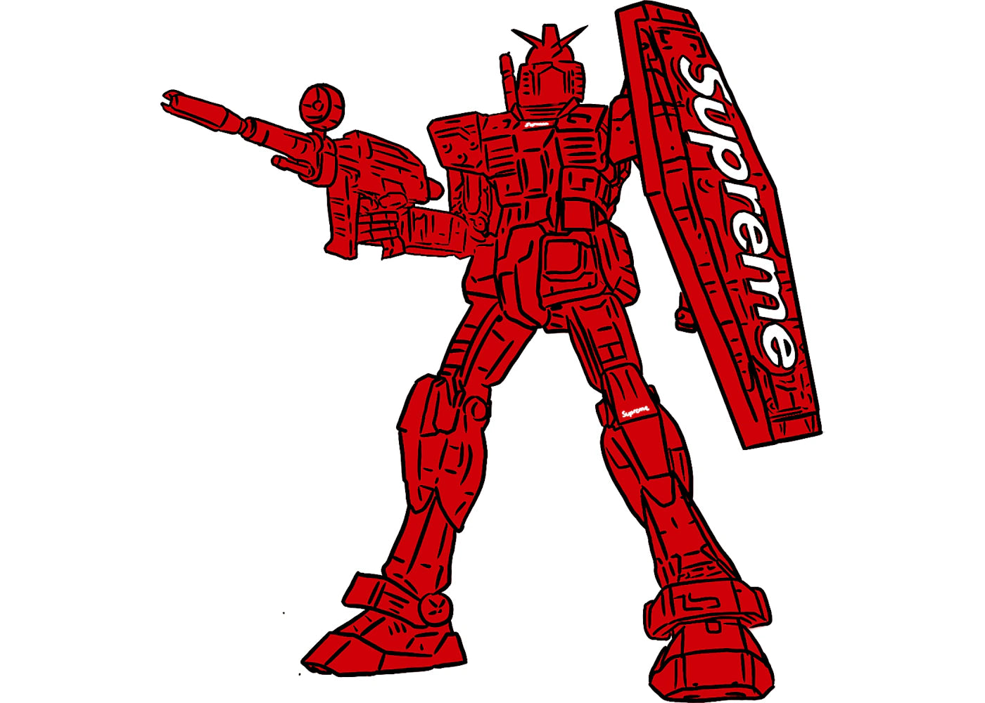 Supreme MG 1/100 RX-78-2 GUNDAM Ver. 3.0 Action Figure - vue secondaire B