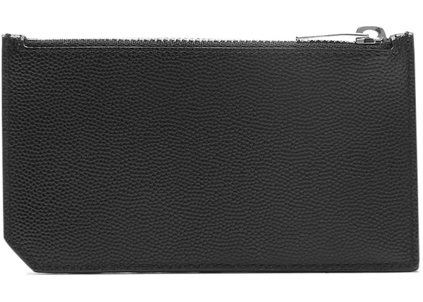 Saint Laurent 5 Fragments Pouch Card Case Grain de Poudre Black