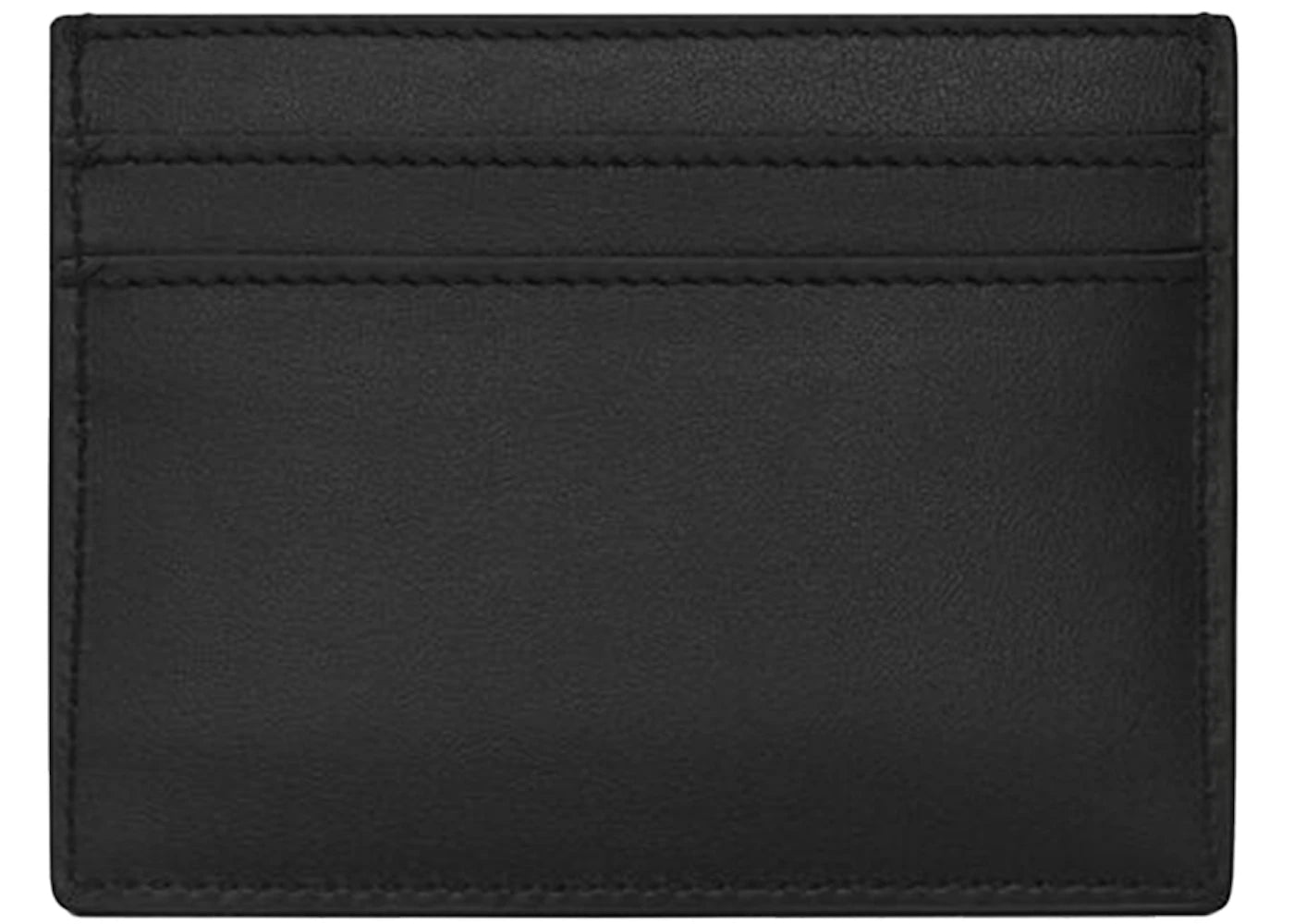 Saint Laurent Cassandre (5 Card Slot) Card Case Silver Logo Black - vue secondaire B