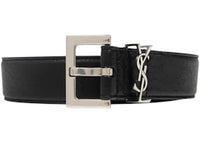 Saint Laurent Cassandre Lamb Belt Black