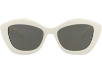 Saint Laurent Cat Eye-Frame Acetate Sunglasses Ivory Ivory Grey (SL68-30010684-004)