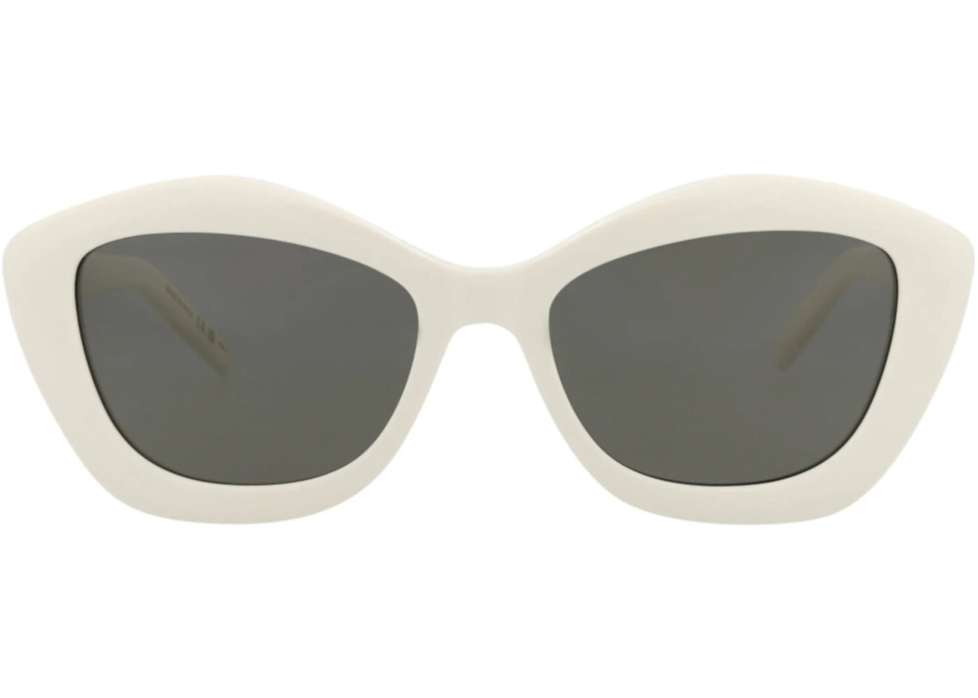Saint Laurent Cat Eye-Frame Acetate Sunglasses Ivory Ivory Grey (SL68-30010684-004) - vue secondaire A