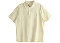 Saint Laurent Classique Bande Polo Shirt Jonquille Vert