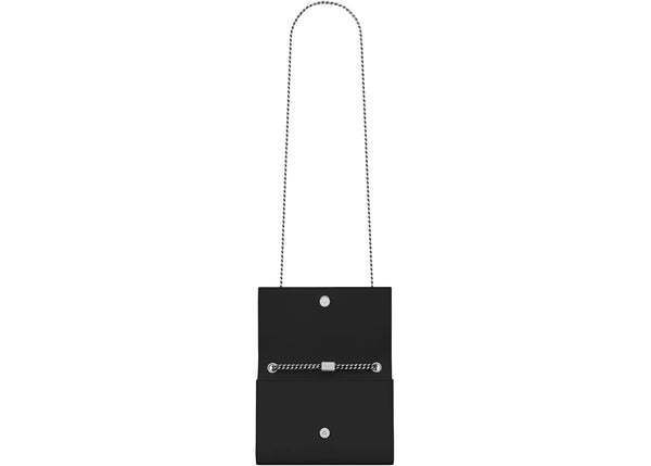 Saint Laurent Kate Chain Bag Small Grain De Poudre Embossed Black