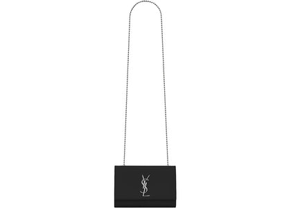 Saint Laurent Kate Chain Bag Small Grain De Poudre Embossed Black - authentic Saint Laurent product