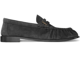 Saint Laurent Le Loafer Supple Mickey Grey Suede - vue 360