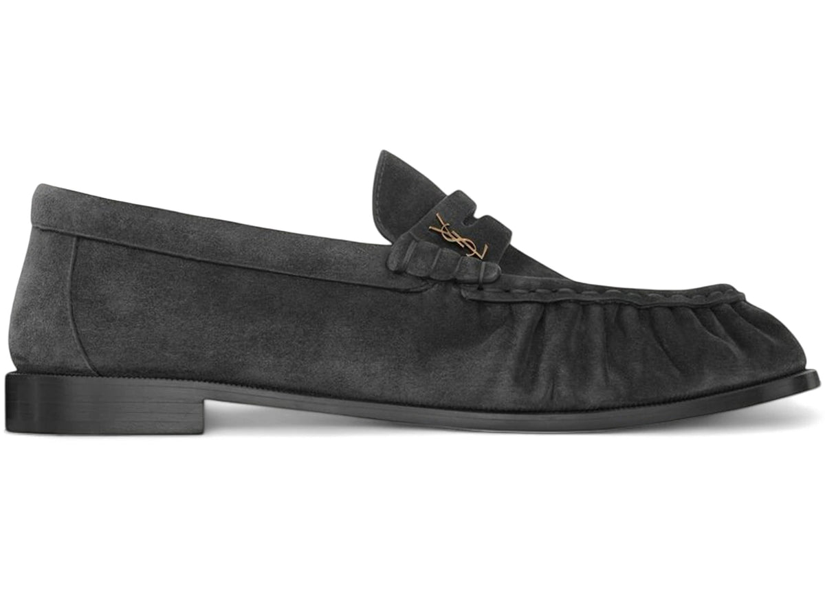 Saint Laurent Le Loafer Supple Mickey Grey Suede - vue secondaire A