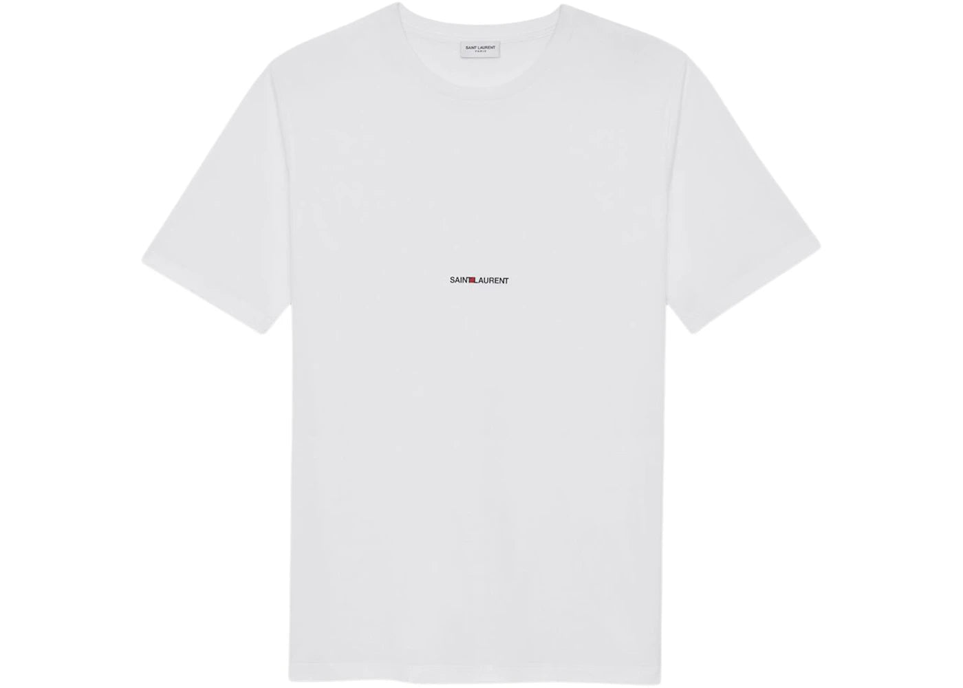 Saint Laurent Logo Rive Gauche T-shirt White/Black - vue 360