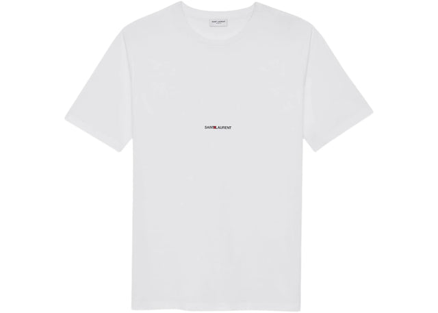 Saint Laurent Logo Rive Gauche T-shirt White/Black