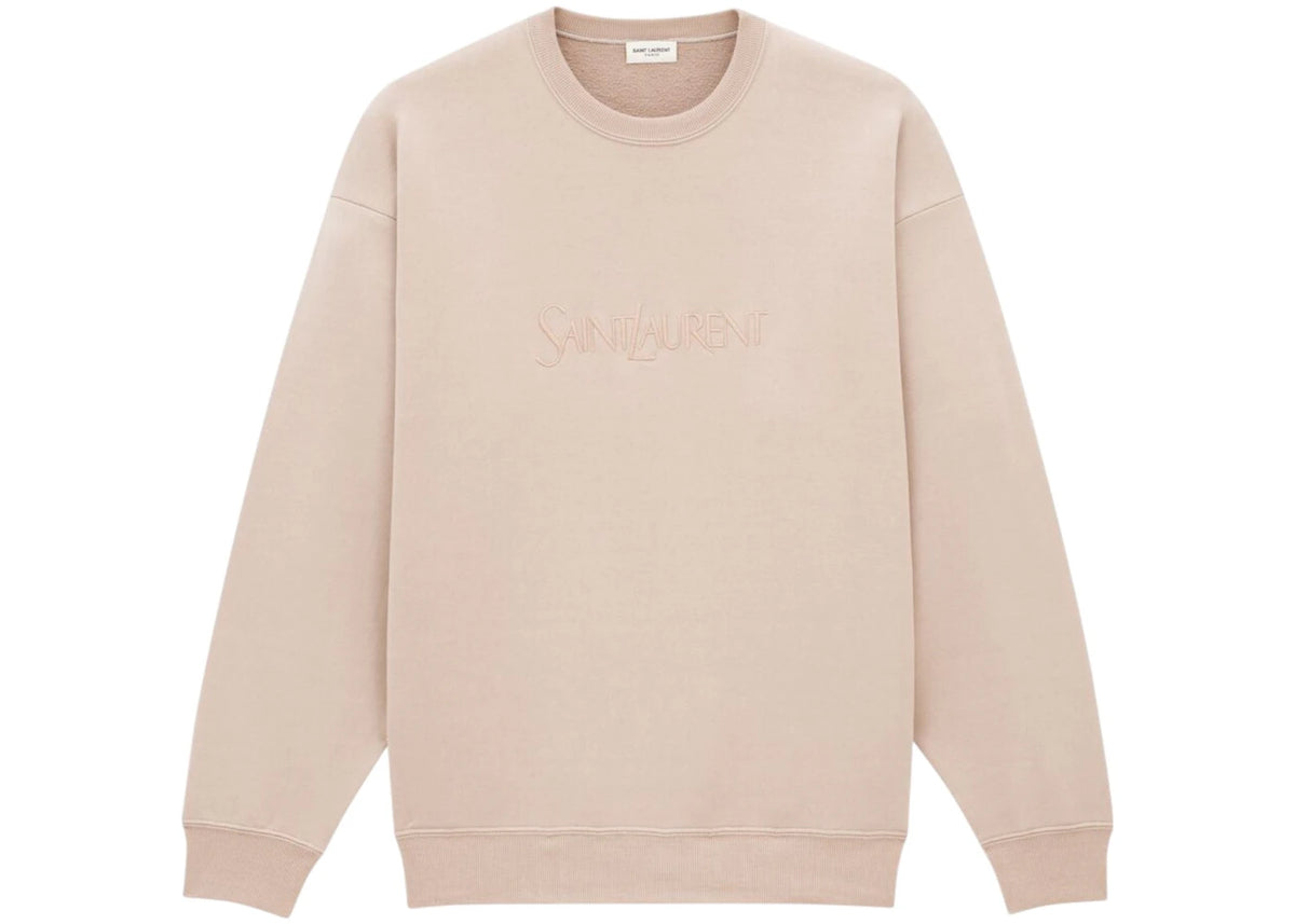 Saint Laurent Logo Sweatshirt Pink - vue secondaire A