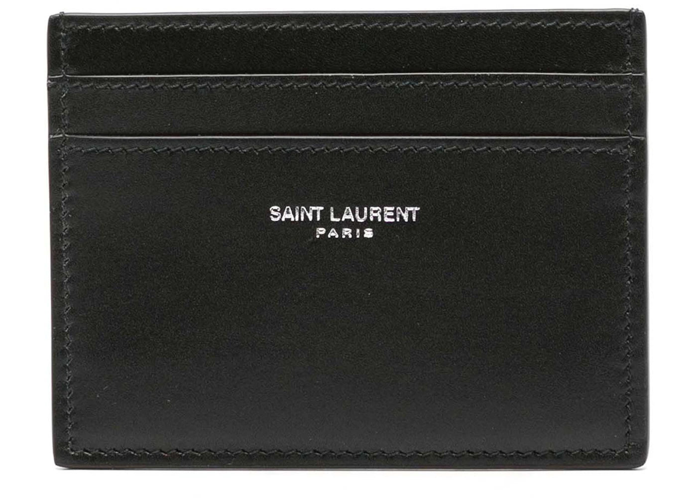Saint Laurent Mono Card Case Black - vue secondaire B