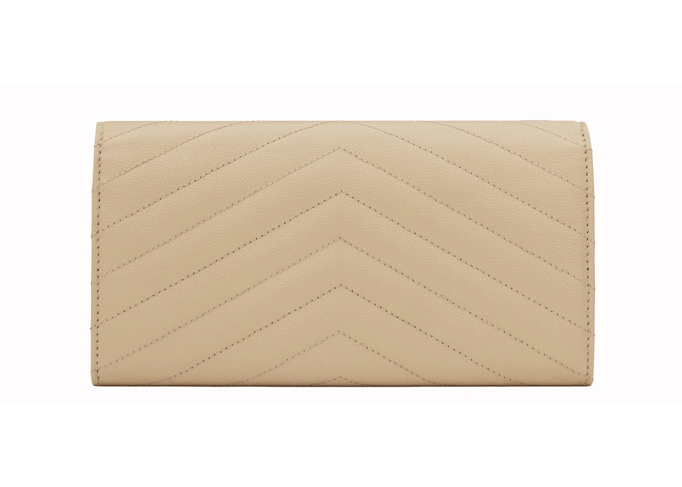 Saint Laurent Monogram Flap Wallet Matelasse Grain de Poudre Large Powder - vue secondaire B