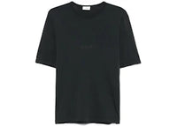 Saint Laurent Round Neck Short Sleeve T-shirt Black White