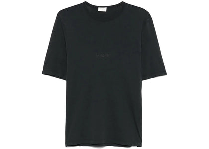 Saint Laurent Round Neck Short Sleeve T-shirt Black White - apparel view 2