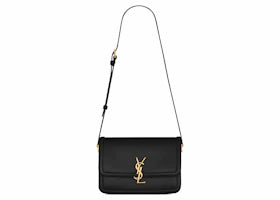 Saint Laurent Solferino Box Leather Satchel Medium Black - vue 360