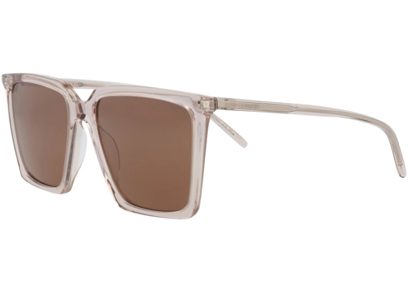 Saint Laurent Square-Frame Acetate Sunglasses Nude Nude Brown (SL474-30011614-003) - vue secondaire A