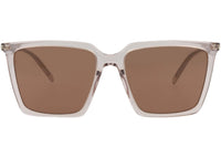 Saint Laurent Square-Frame Acetate Sunglasses Nude Nude Brown (SL474-30011614-003)