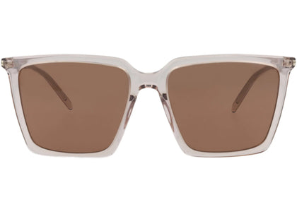 Saint Laurent Square-Frame Acetate Sunglasses Nude Nude Brown (SL474-30011614-003) - authentic Saint Laurent product