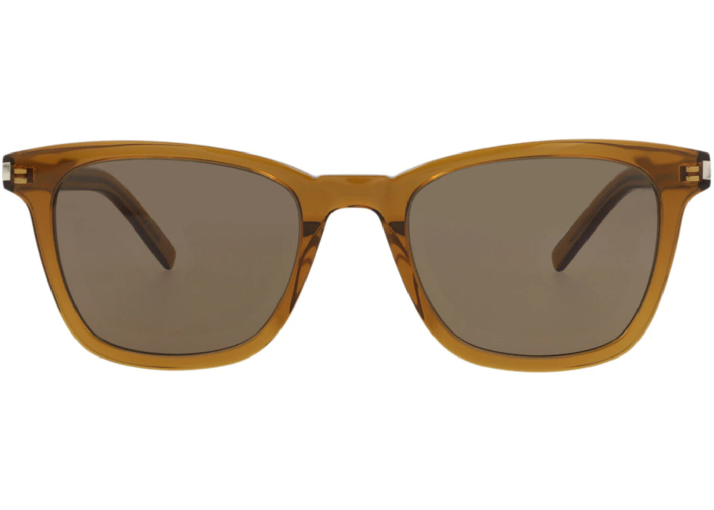 Saint Laurent Square-Frame Recycled Acetate Sunglasses Brown Brown Brown (SL716SLIM-30015807-005) - vue 360