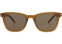 Saint Laurent Square-Frame Recycled Acetate Sunglasses Brown Brown Brown (SL716SLIM-30015807-005)