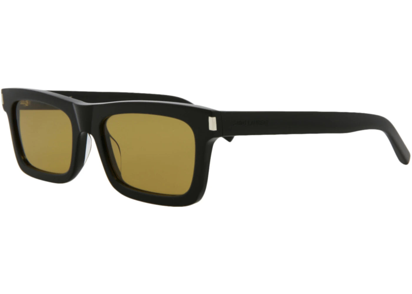 Saint Laurent Square Sunglasses Black/Black/Yellow (SL461BETTY-30011401-008) - vue 360