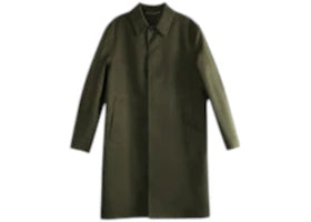 Saint Laurent Thermal Waterproof Raincoat Vert Fonce - vue 360