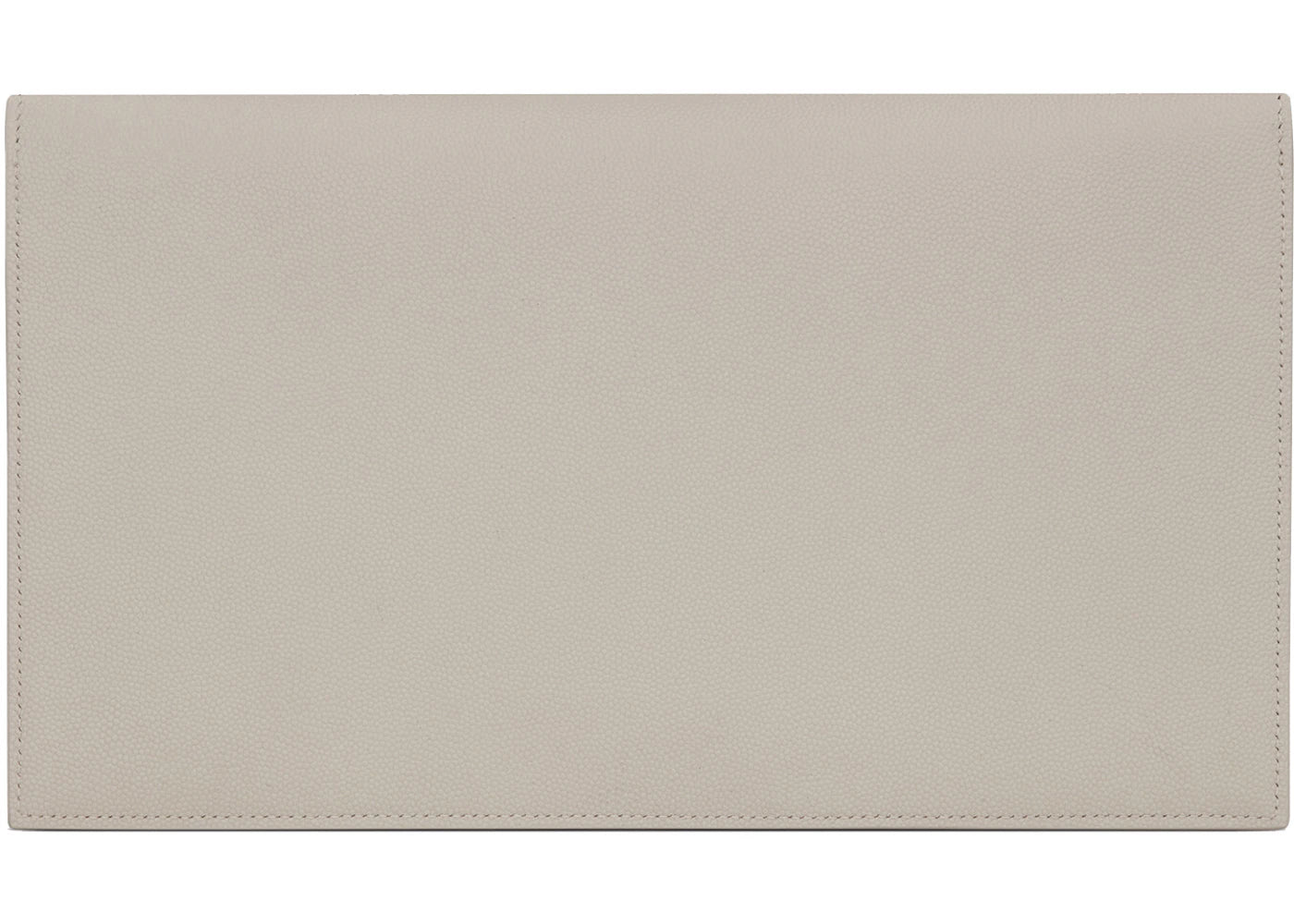 Saint Laurent Uptown Pouch Grain de Poudre Embossed Blanc Vintage - vue secondaire B