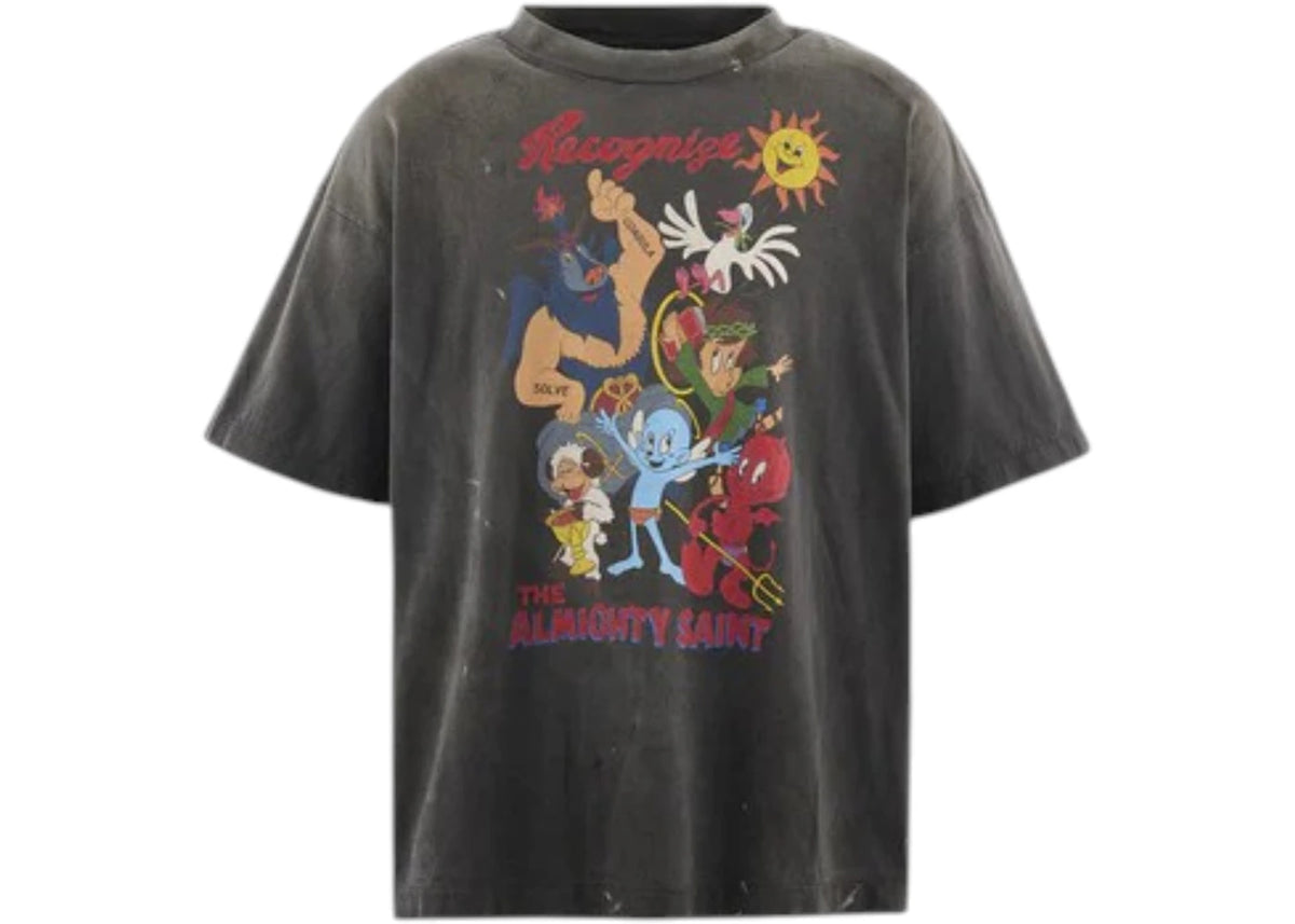 Saint Mxxxxxx Almithy Saint Short Sleeve T-Shirt Black - vue secondaire A