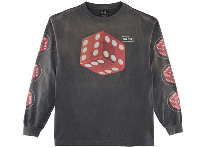 Saint Mxxxxxx Dice L/S Tee Vintage Black - product view 2