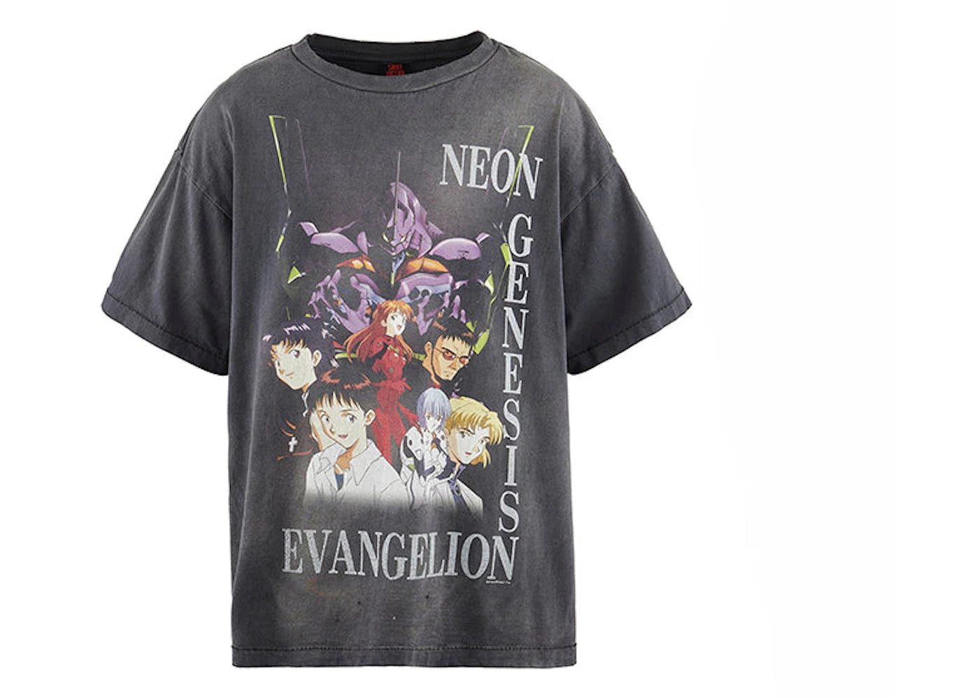 Saint Mxxxxxx Evangelion Neon Genesis Tee Black - vue secondaire A